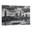 London skyline black and white wall art Big Ben Tower Bridge Thames cityscape print UK skyline photography