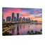 Miami skyline sunset wall art waterfront cityscape Biscayne Bay Miami Florida modern skyline print