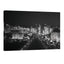 Las Vegas skyline black and white wall art, cityscape canvas print modern urban decor