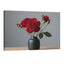 red roses in black vase minimalist romantic floral wall art elegant decor print
