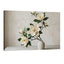 white magnolia flowers in vase minimalist neutral wall art elegant floral print