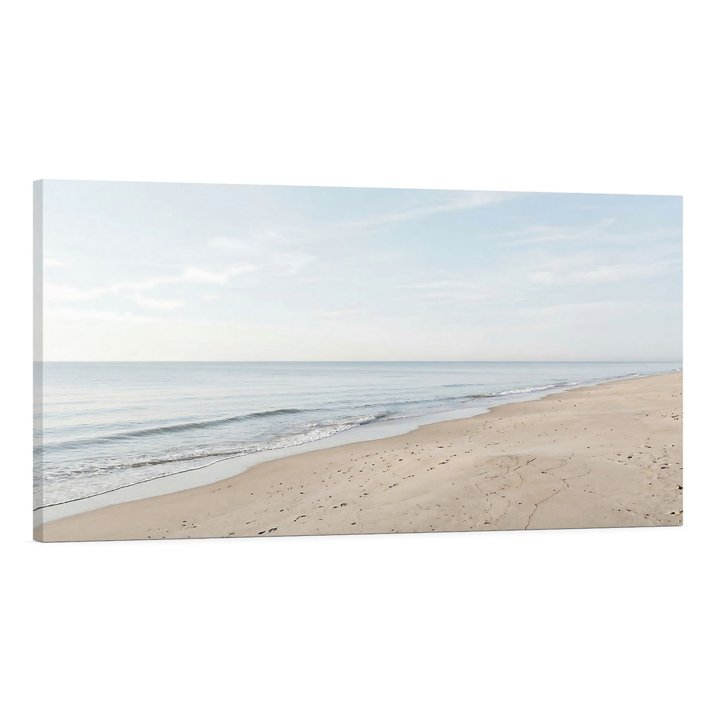 Minimalist Beach Canvas Wall Art Serene Ocean Coastal Decor