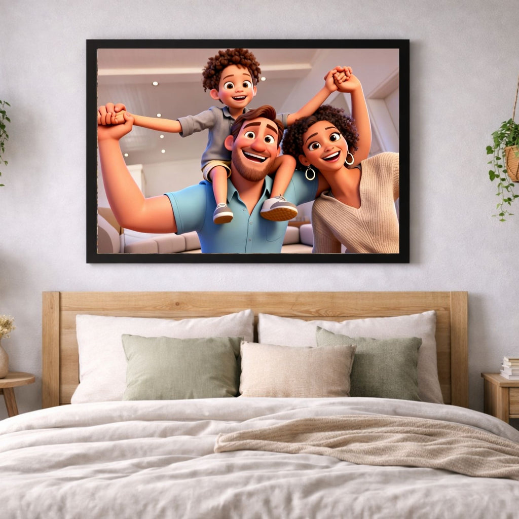 3D Cartoon Portrait from Photo, Custom Personalized Artwork