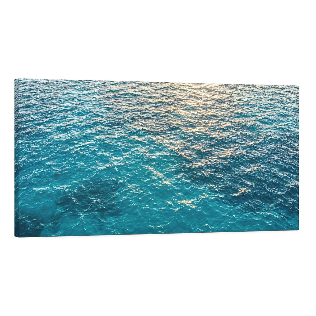 Turquoise Ocean Water Canvas Wall Art Tropical Sea Coastal Decor