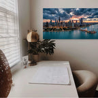 Chicago Cityscape Canvas Wall Art Chicago Skyline Canvas Print