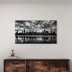 Chicago skyline photography print, minimalist urban decor