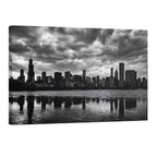 Chicago Skyline Canvas Wall Art Downtown Chicago Skyline Canvas Print