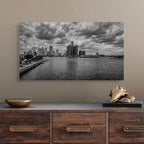 Detroit Canvas Wall Art Detroit Michigan Skyline Canvas Print