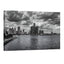 Detroit skyline black and white wall art downtown Detroit cityscape dramatic clouds print
