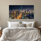 Dubai City Skyline Canvas Wall Art Dubai UAE Skyline Canvas Print