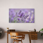 Lavender field inspired floral print, calming nature wall art