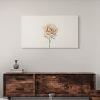 simple elegant floral wall art beige flower decor