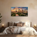 Houston Canvas Wall Art Houston Texas Skyline Cityscape Canvas Print