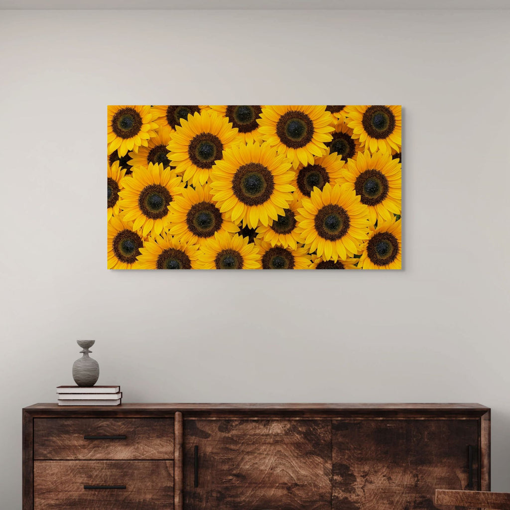 cheerful sunflower wall art kitchen decor