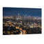 Los Angeles skyline night wall art LA cityscape with light trails downtown Los Angeles print California skyline