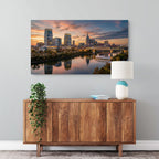Nashville skyline evening glow Tennessee city print