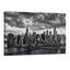 New York City skyline black and white wall art Manhattan skyline dramatic clouds NYC cityscape print