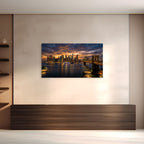 New York City skyline over East River, modern wall art