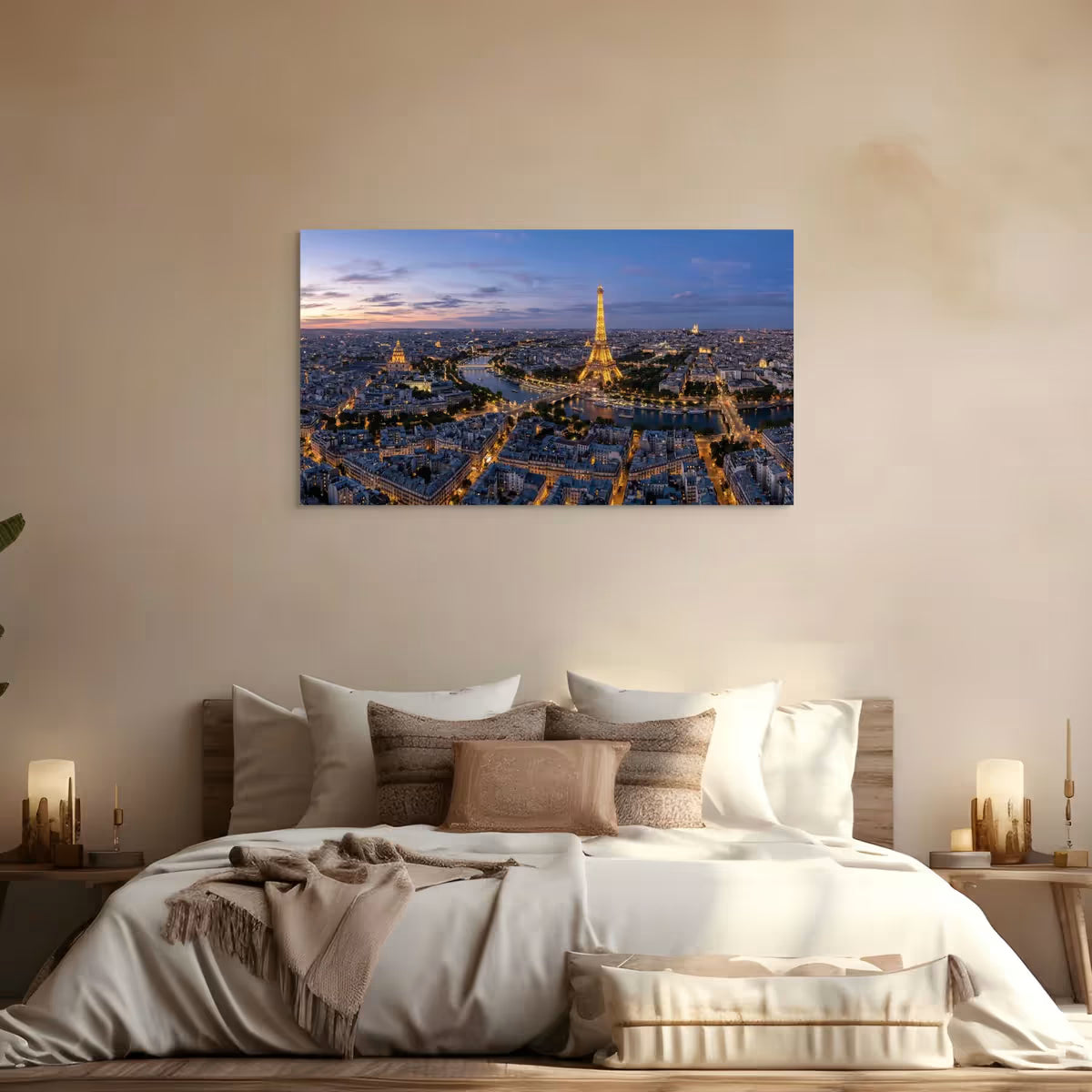 Paris France Skyline Canvas Wall Art Paris City Skyline Canvas Print