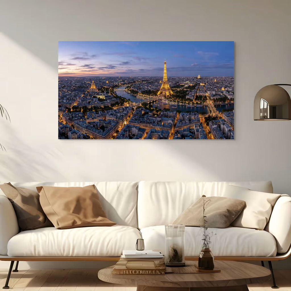 Paris France Skyline Canvas Wall Art Paris City Skyline Canvas Print