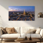 Paris France Skyline Canvas Wall Art Paris City Skyline Canvas Print
