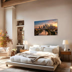 Philadelphia Cityscape Canvas Wall Art Philadelphia Skyline Canvas Print Pennsylvania