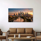 Philadelphia Cityscape Canvas Wall Art Philadelphia Skyline Canvas Print Pennsylvania