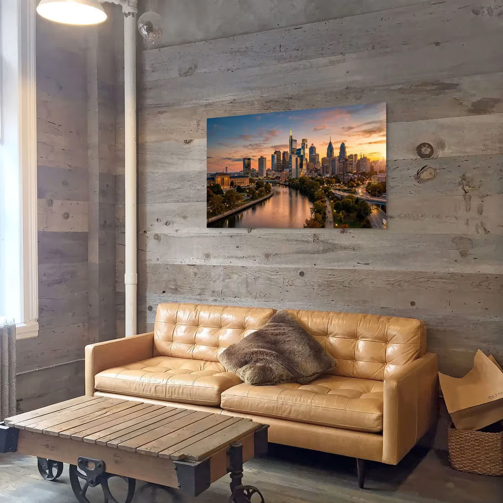 Philadelphia Cityscape Canvas Wall Art Philadelphia Skyline Canvas Print Pennsylvania