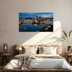Philly Skyline Wall Art Canvas Philadelphia City Skyline Canvas Print