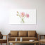 pink lotus flowers minimalist wall art