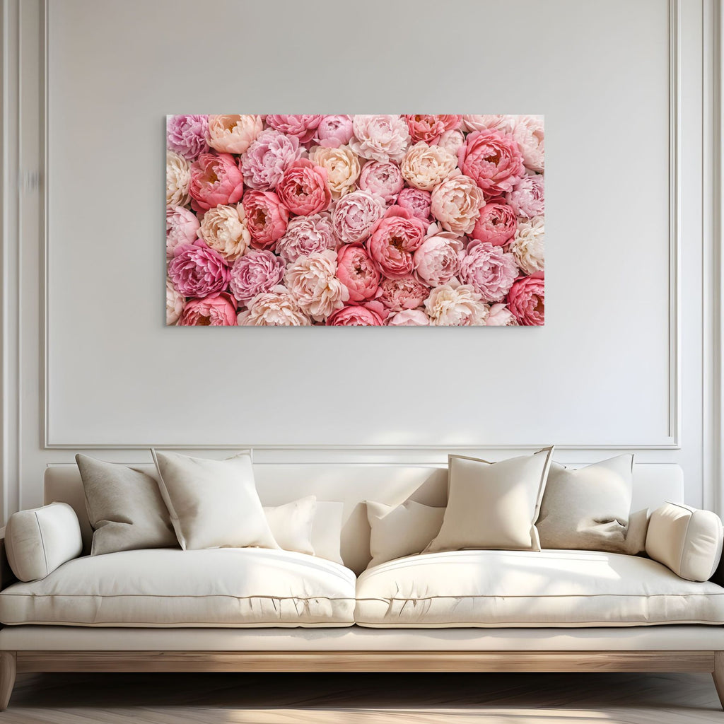 blush pink peony wall art romantic floral decor
