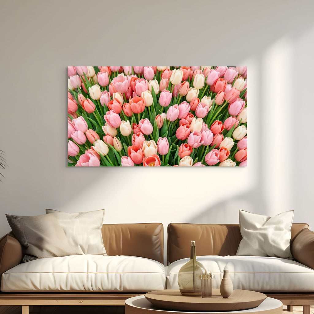 tulip wall art spring floral pattern print