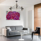 Red Peony Flower Canvas Wall Art Vibrant Floral Canvas Print Home Decor