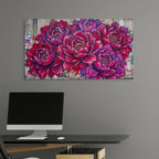 luxury graffiti flower wall decor bold botanical art