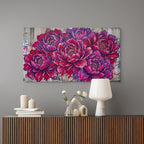 modern peony wall art street art floral design