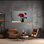 red roses aesthetic wall decor modern home