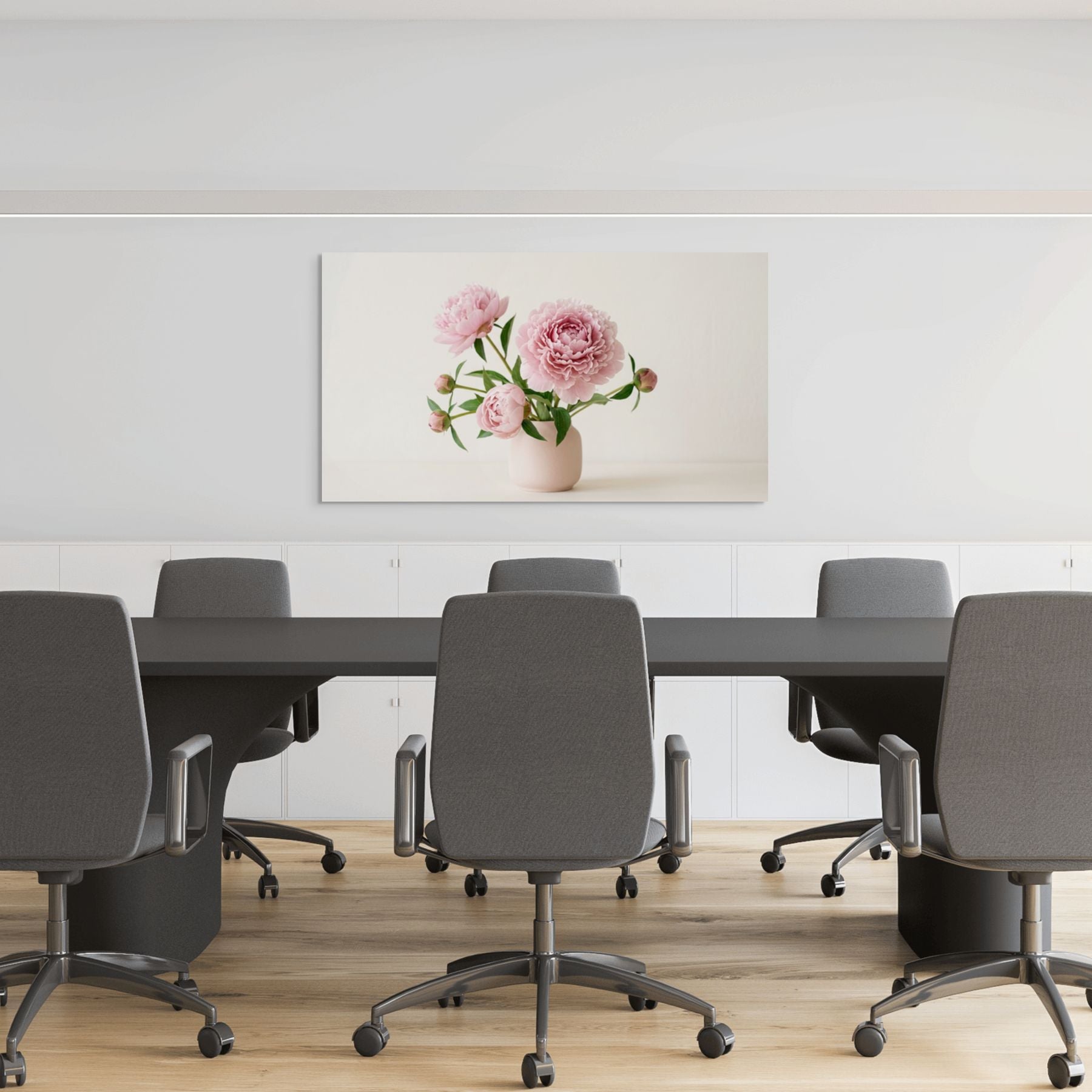 soft pink floral wall art romantic decor
