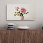 peony blossom minimalist wall art print