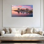 San Diego City Skyline Canvas Wall Art San Diego California Skyline Print