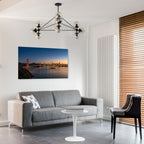 San Francisco skyline waterfront sunset luxury wall art