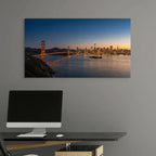 San Francisco Skyline Wall Art Canvas San Francisco California Cityscape Print