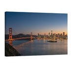 San Francisco skyline sunset Golden Gate Bridge cityscape wall art print