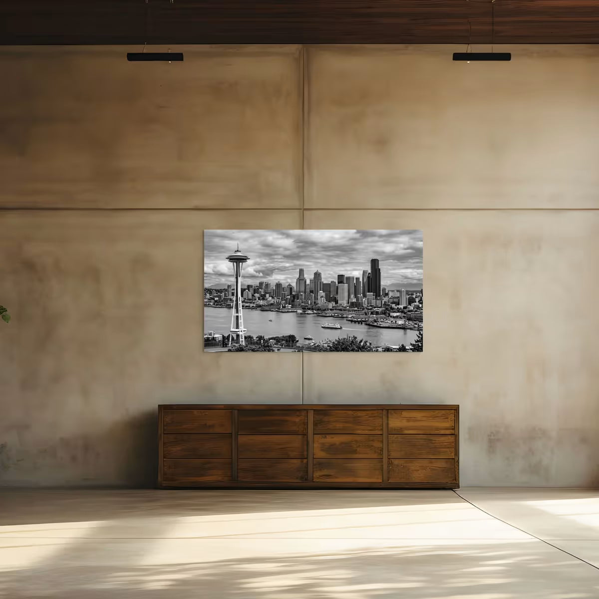 Seattle Washington Skyline Canvas Wall Art Seattle City Skyline Canvas Print