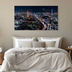 Tokyo City Skyline Canvas Art Tokyo Japan Skyline Wall Decor