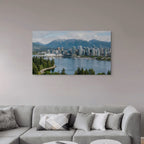 Vancouver Skyline Canvas Wall Decor Vancouver Canada Cityscape Print
