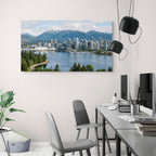 Vancouver cityscape waterfront Canada panoramic print