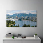 Vancouver Skyline Canvas Wall Decor Vancouver Canada Cityscape Print