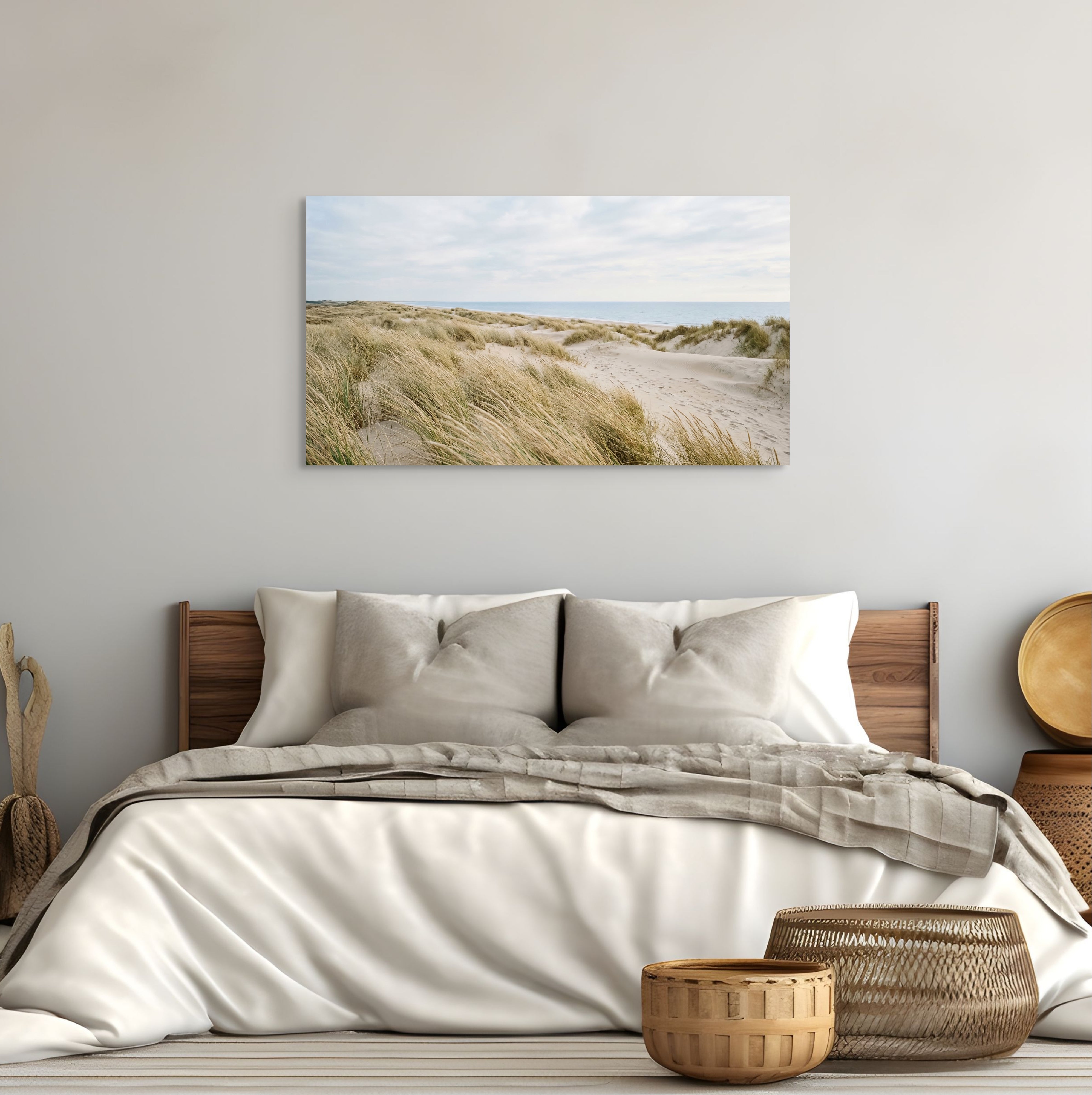 Beach Grass Landscape Canvas Wall Art – Coastal Nature Decor Secondary image