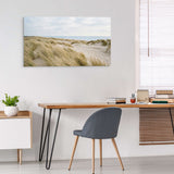 Beach grass landscape canvas wall art coastal nature scene