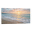 Beach Sunrise Canvas Wall Art Ocean Waves at Dawn Coastal Decor